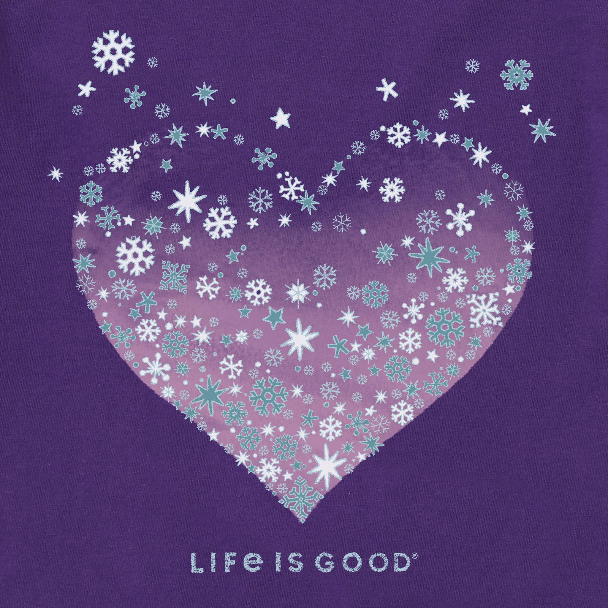 Women's Heart of Snow Long Sleeve Crusher Vee