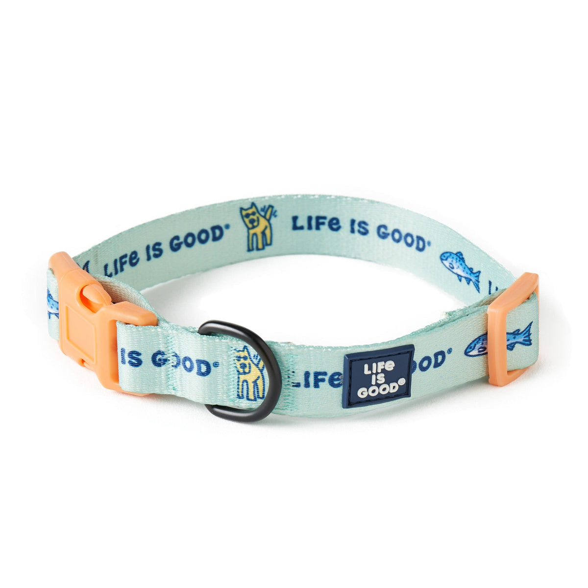 Camping Icons Dog Collar