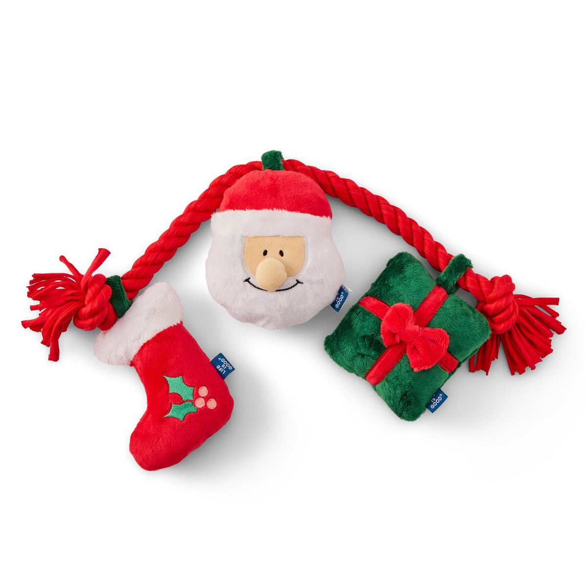 Santa Jumbo Rope Dog Toy