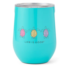 Three Turtles 12oz Stainless Corkcicle Stemless Tumbler