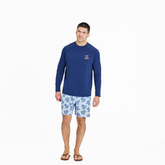 Men's Life is Good Stack Long Sleeve Rashguard