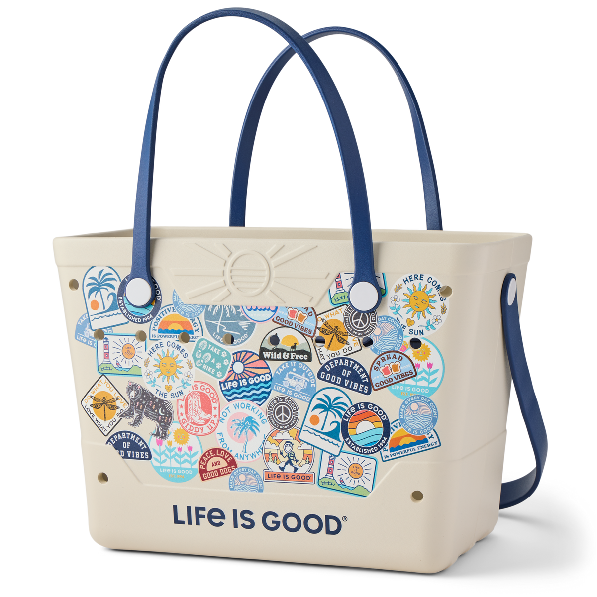 Life is Good Beachcomber Bag Bumper Sticker
