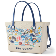 Life is Good Beachcomber Bag Bumper Sticker